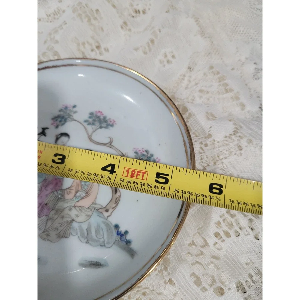Republic Period Famille Rose Porcelian Dish Yu Yuan Chang